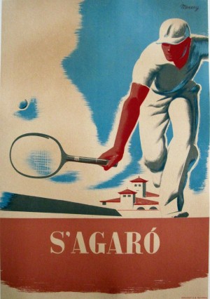 SAgaro Tennis Open Vintage Poster